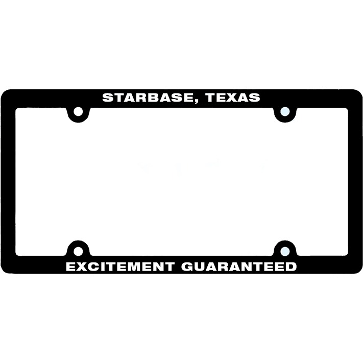 Starbase, Texas License Plate Frame