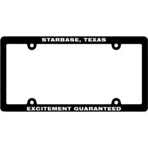 Starbase, Texas License Plate Frame